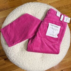 NWT Good American Women's Vibrant Pink Straight Leg Jeans size 4/27